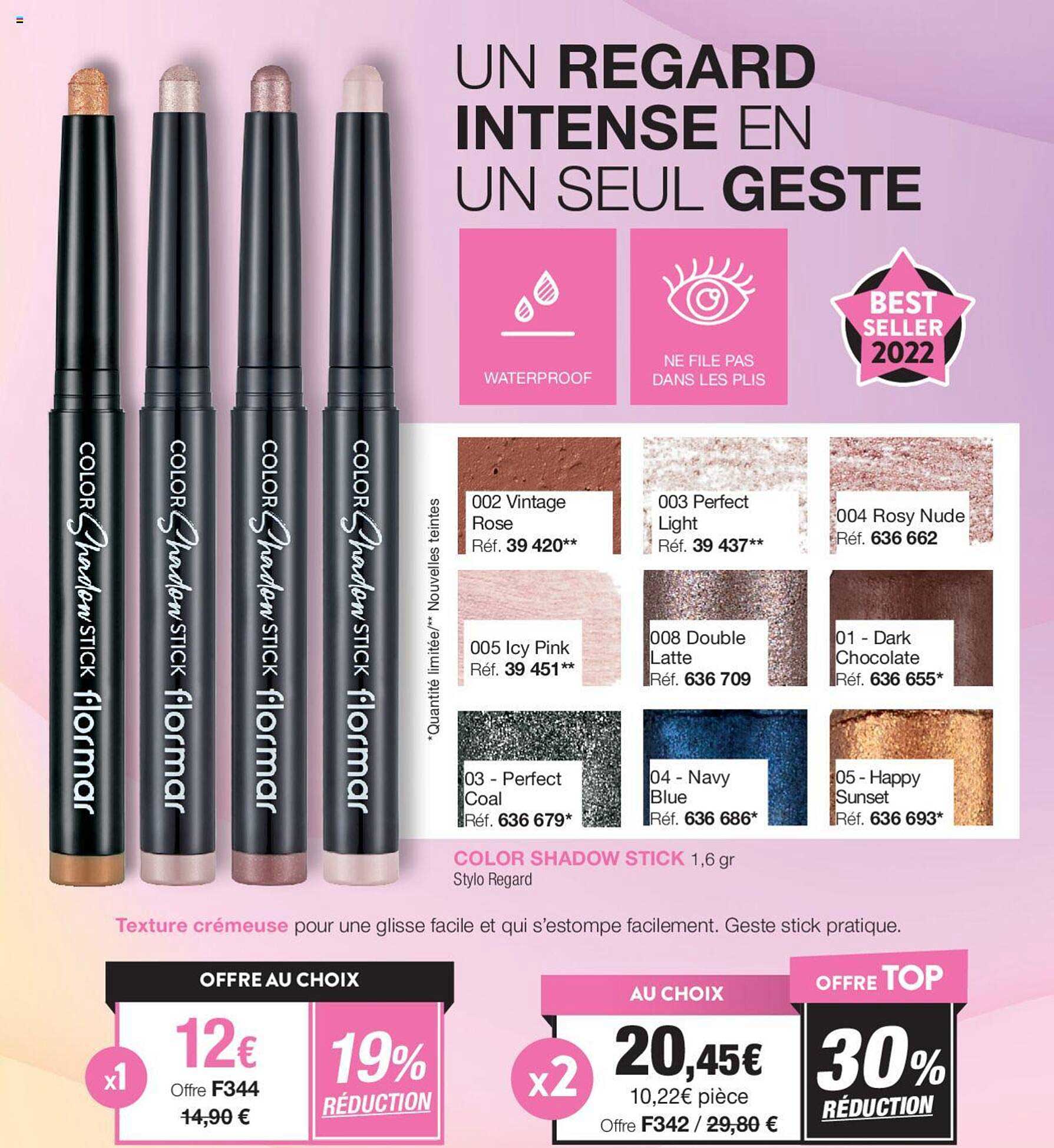 color shadow sticks stylo regard