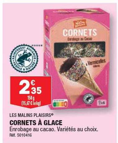 cornets à glace les malins plaisirs