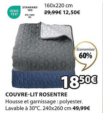 couvre-lit rosentre