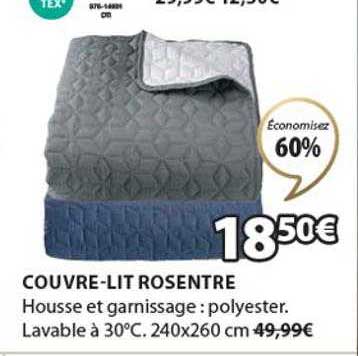 couvre-lit rosentre