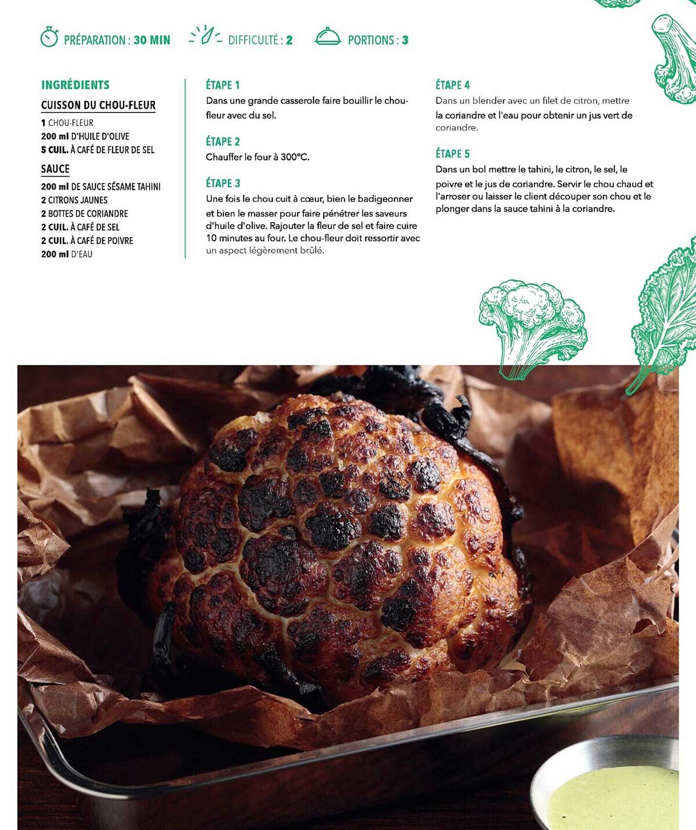 cuisson du chou-fleur