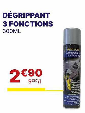 dégrippant 3 fonctions