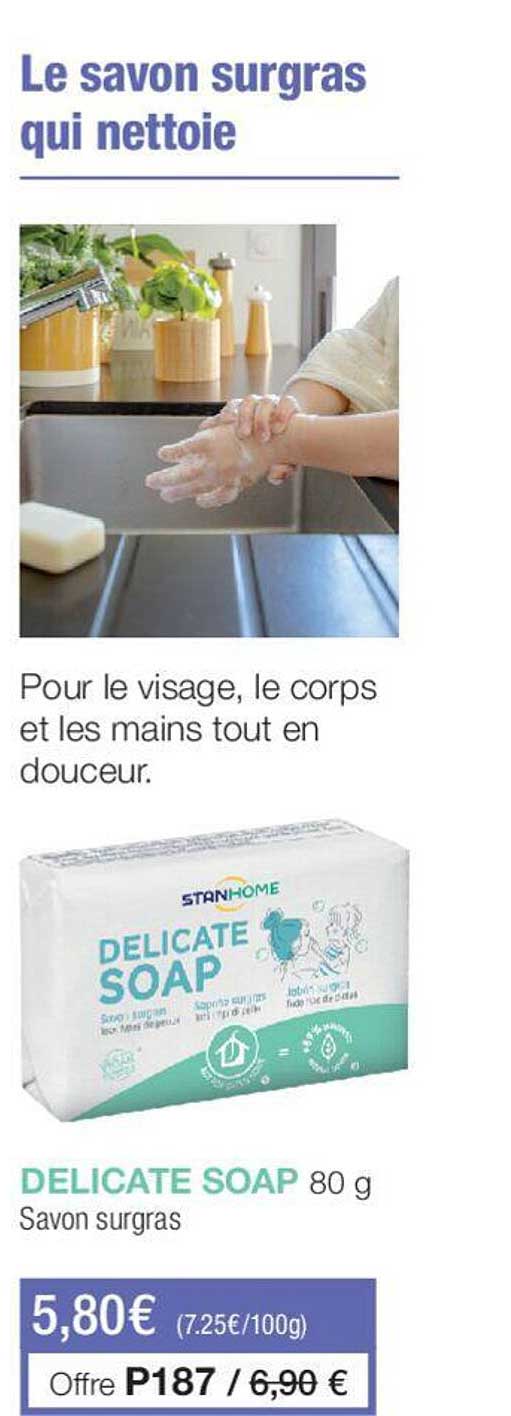 delicate soap savon surgras