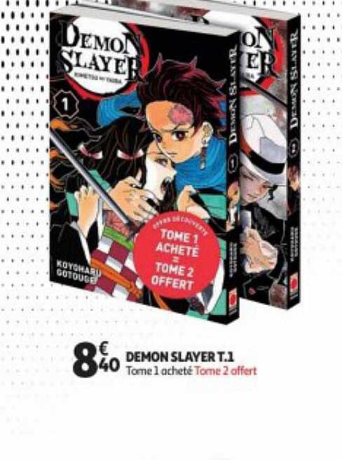 demon slayer t.1 tome 1 acheté tome 2 offert