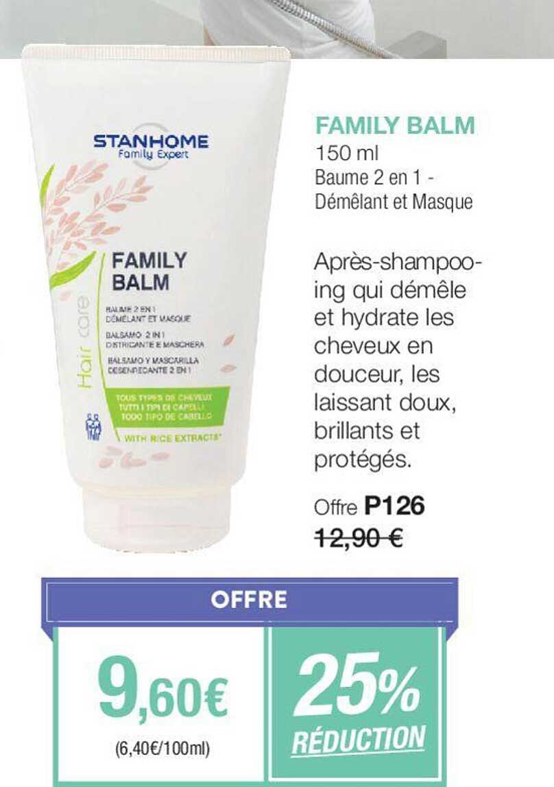 family balm baume 2 en 1 démêlant e masque