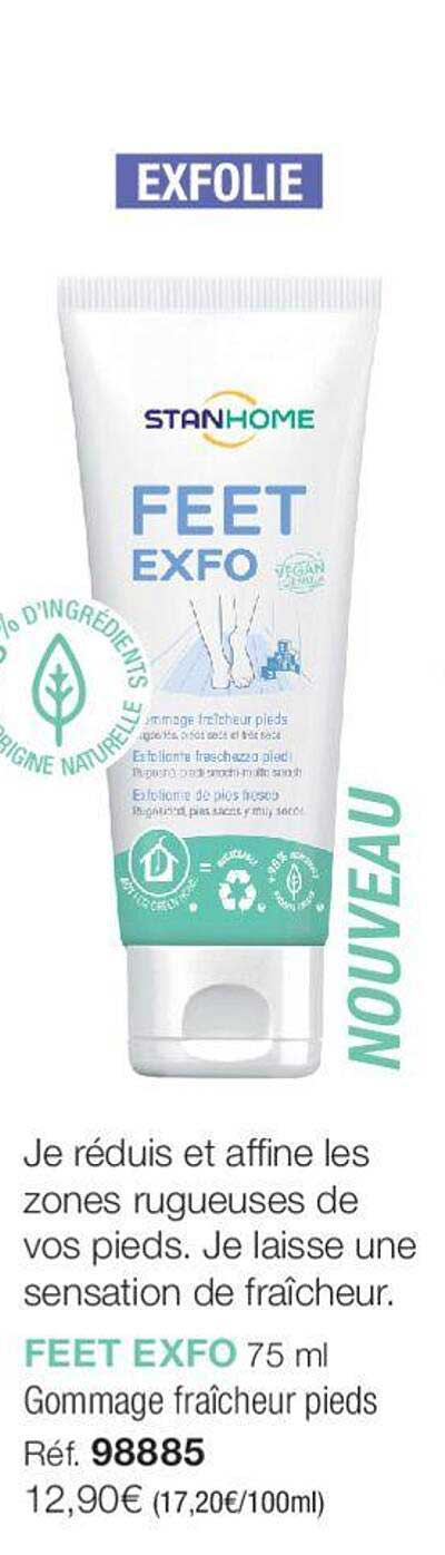 feet exfo gommage fraîcheur pieds