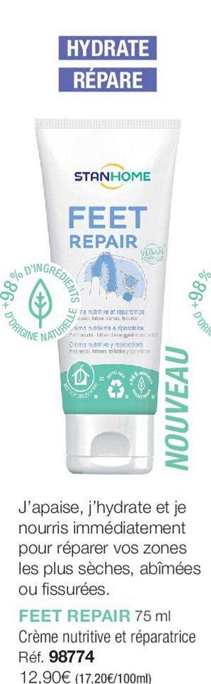 feet repair crème nutritive et réparatrice