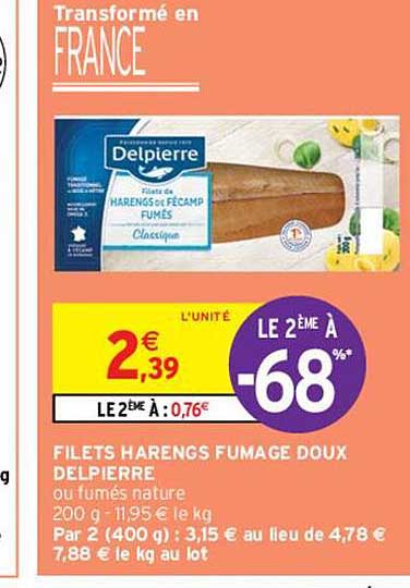 filets harengs fumage doux delpierre