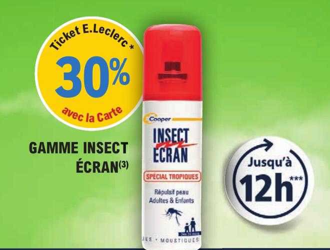 gamme insect écran