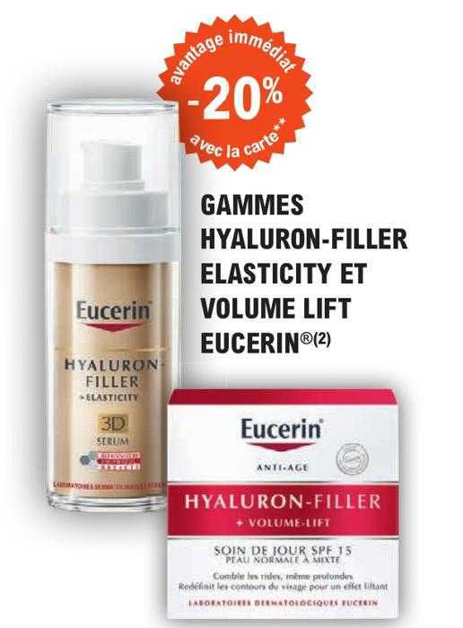 Gammes Hyaluron-filler Elasticity Et Volume Lift Eucerin