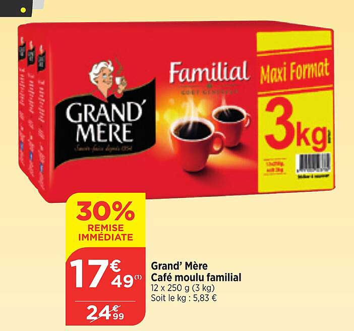 grand' mère café moulu familial