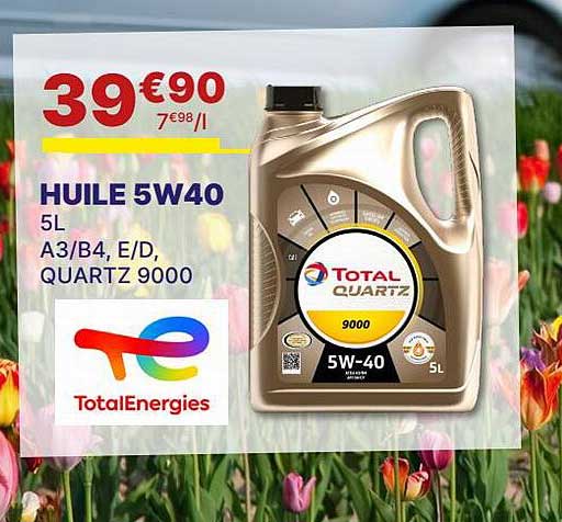 huile 5w40 total energies