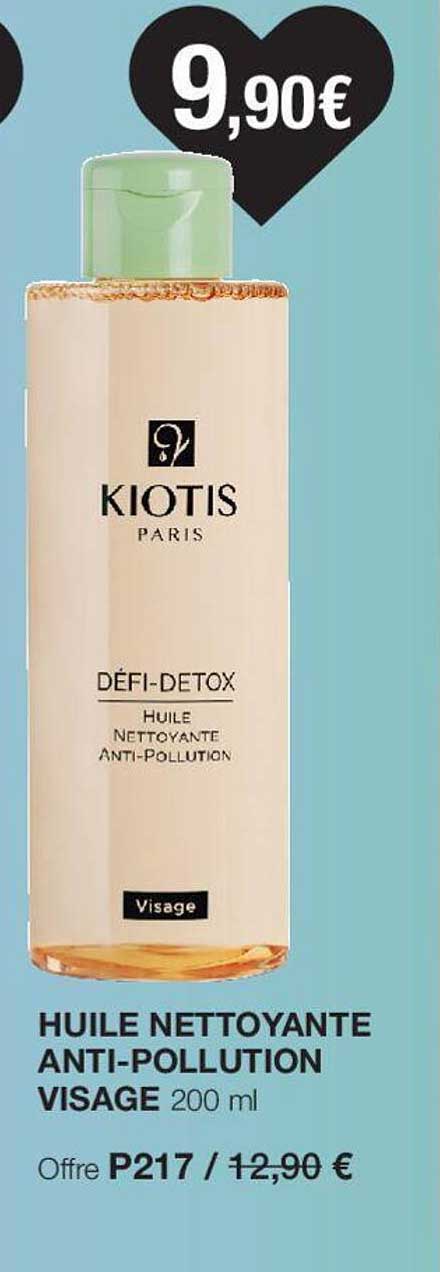 huile nettoyante anti-pollution visage