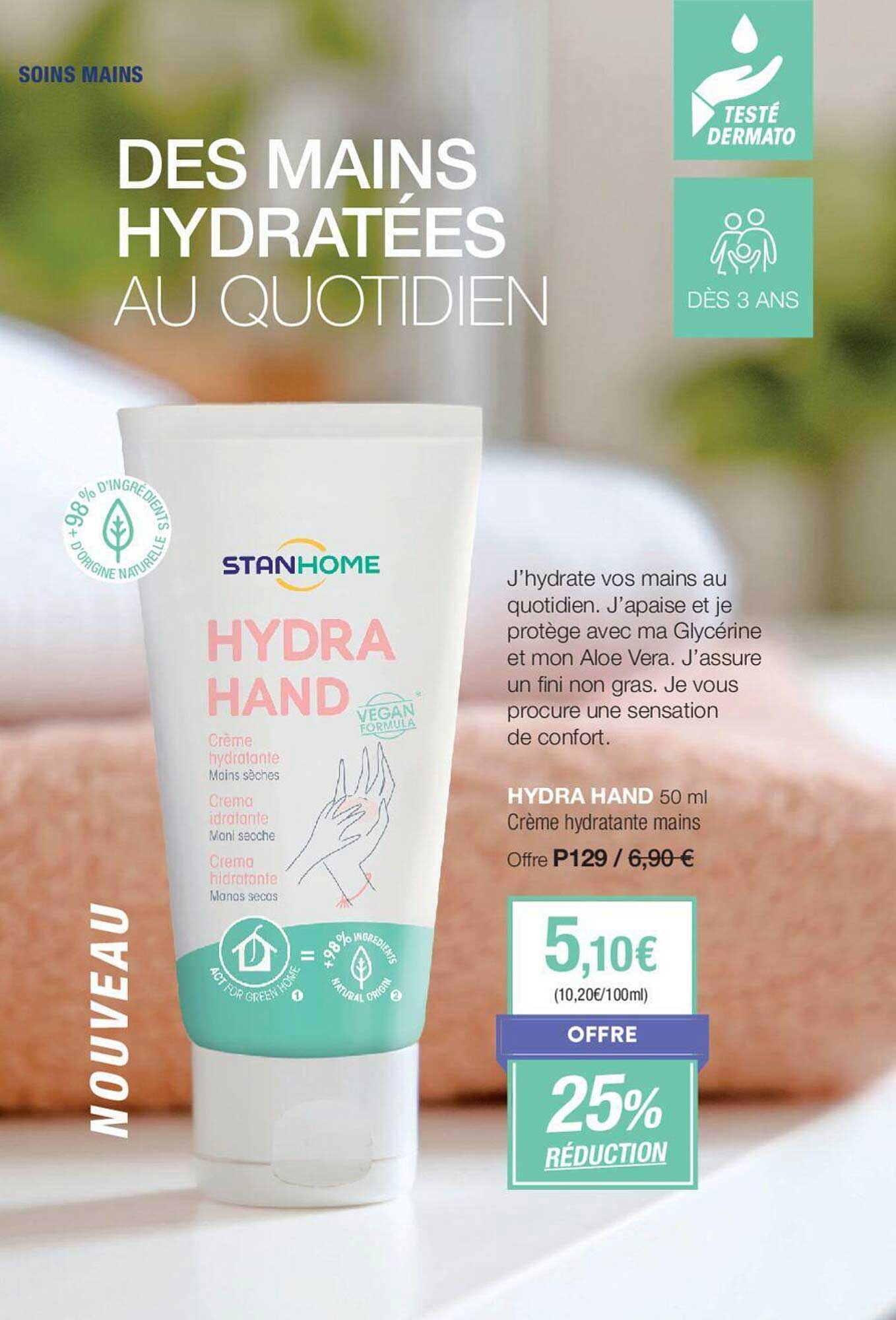 hydra hand 50ml cryme hydratante mains
