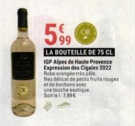 igp alpes de haute provence expression des cigales 2022