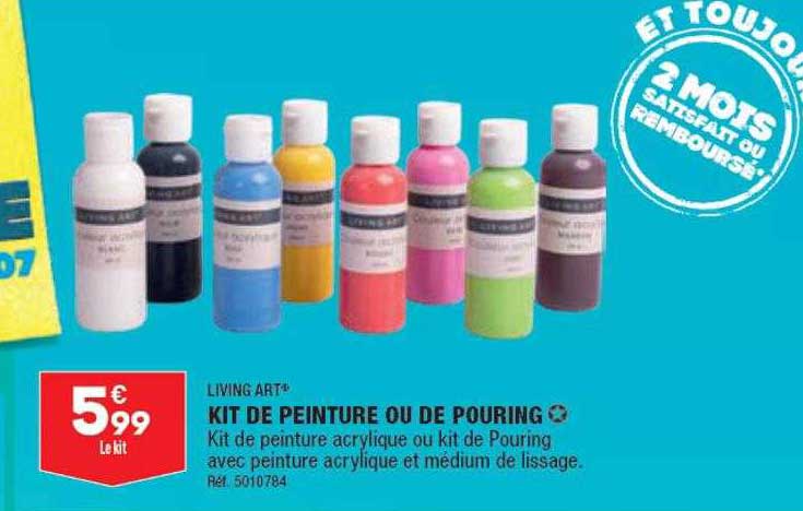 kit de peinture ou de pouring living art
