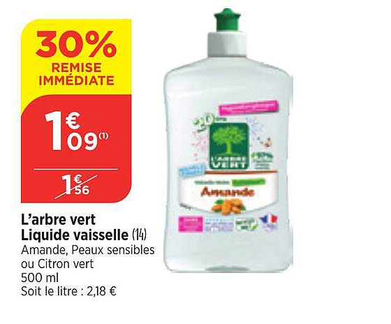 l'arbre vert liquide vaisselle