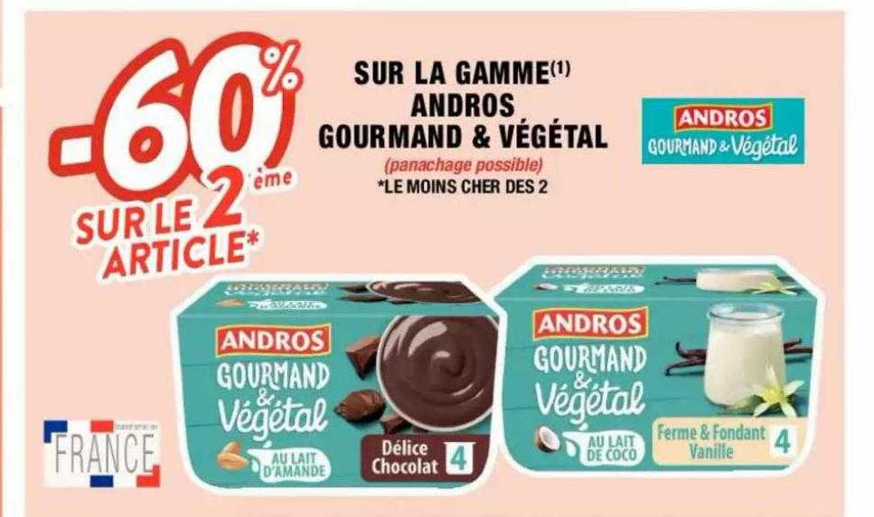 La Gamme Andros Gourmand & Végétal