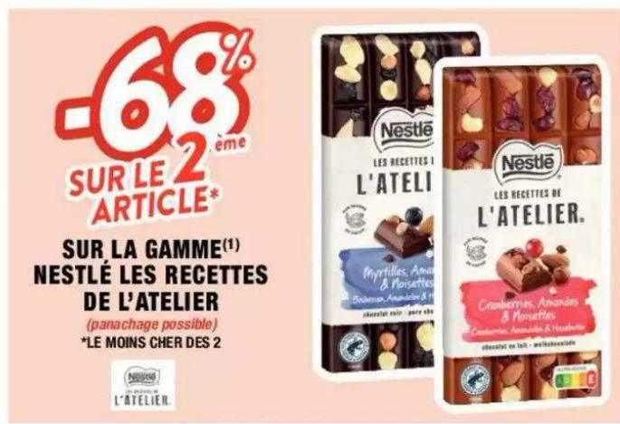 la gamme nestlé les recettes de l'atelier