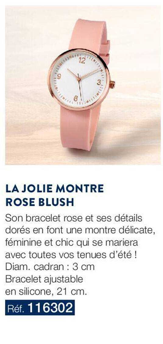 La Jolie Montre Rose Blush