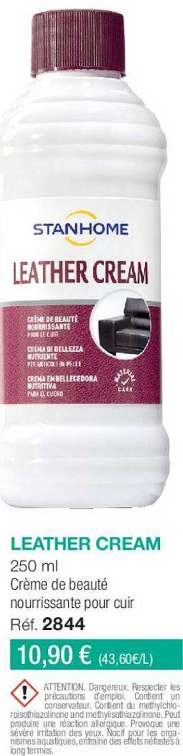 leather cream crème de beauté nourrissante pour cuir
