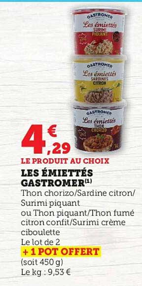 les émiettés gastromer