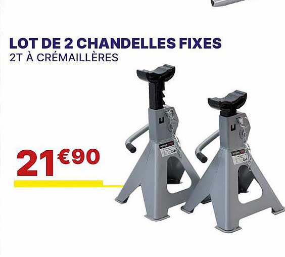 Lot De 2 Chandelles Fixes