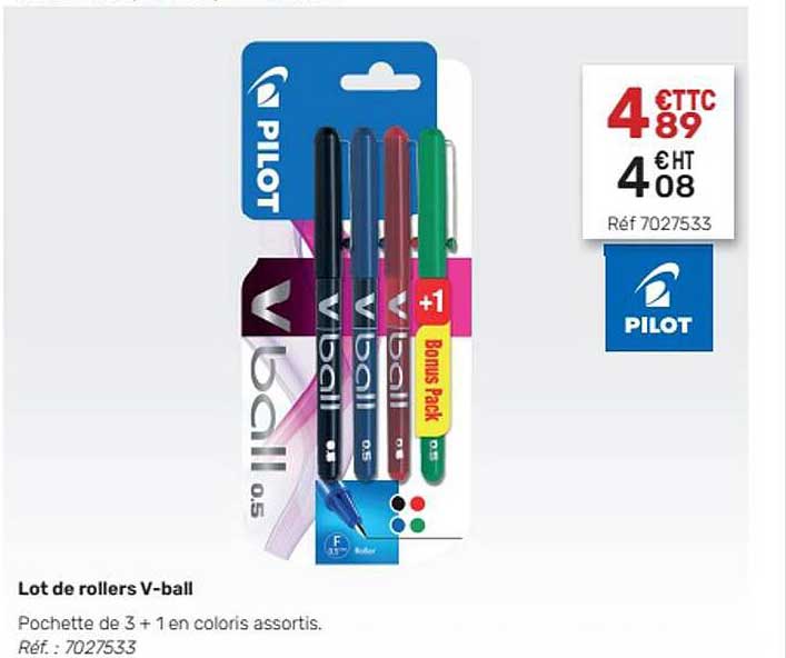 Lot De Rollers V-ball Pilot