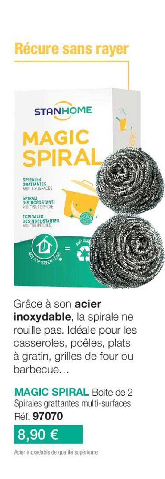 Magic Spiral Boite De 2 Spirales Grattantes Multi-surfaces