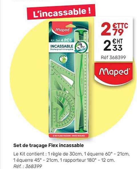 Maped Set De Traçage Flex Incassable