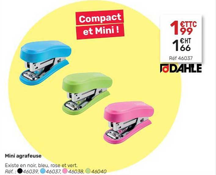 min agrafeuse dahle