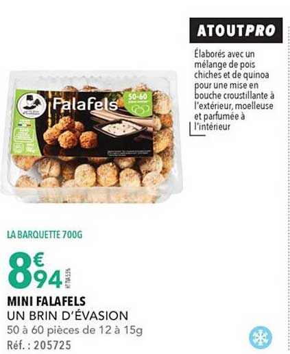 mini falafels un brin d'évasion