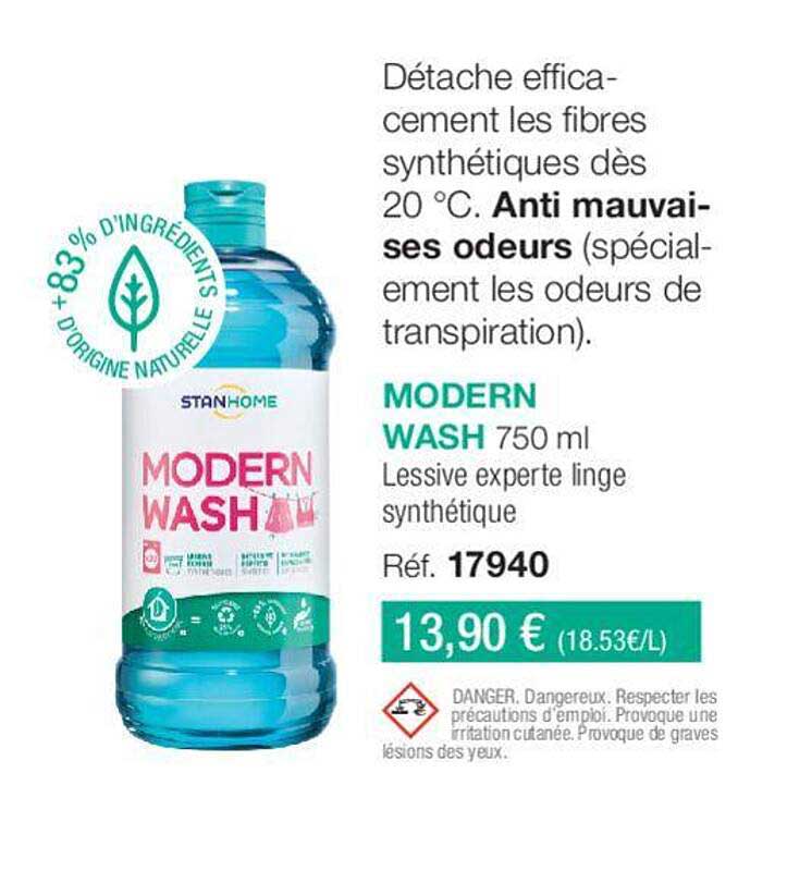 modern wash lessive experte linge synthétique