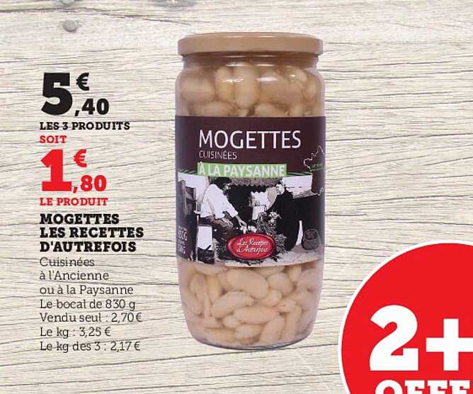 mogettes les recettes d'autrefois