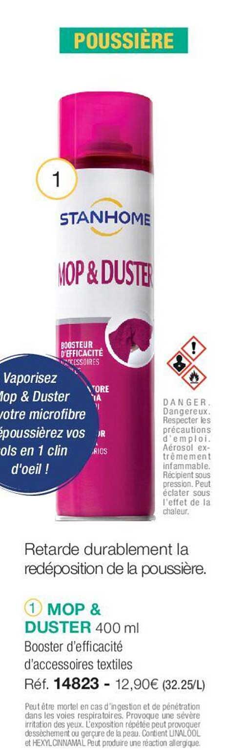 mop & duster booster d'éfficacité d'accessoires textilles