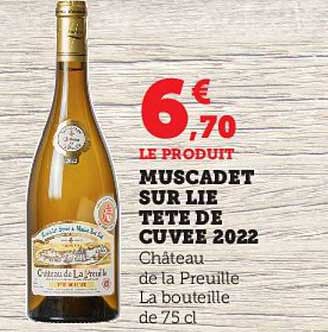 muscadet sur lie tête de cuvée 2022