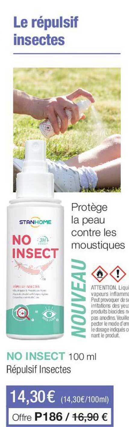 no insect répulsif insectes