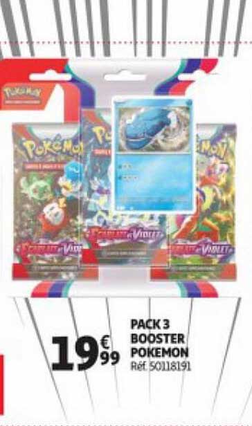 Pack 3 Booster Pokemon