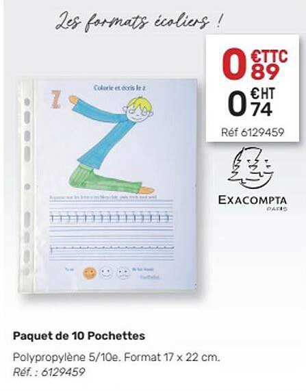 Paquet De  Pochettes Exacompta