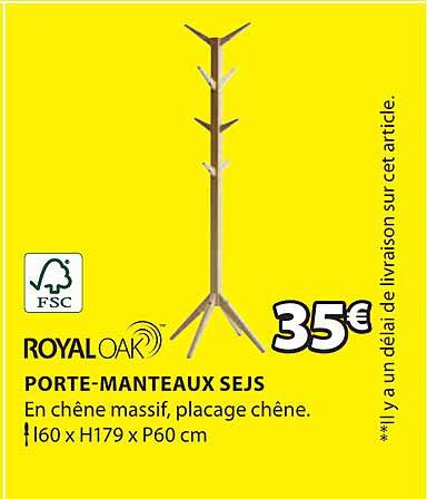 porte-manteaux sejs royal oak