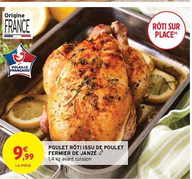 poulet rôti issu de poulet fermier de janzé
