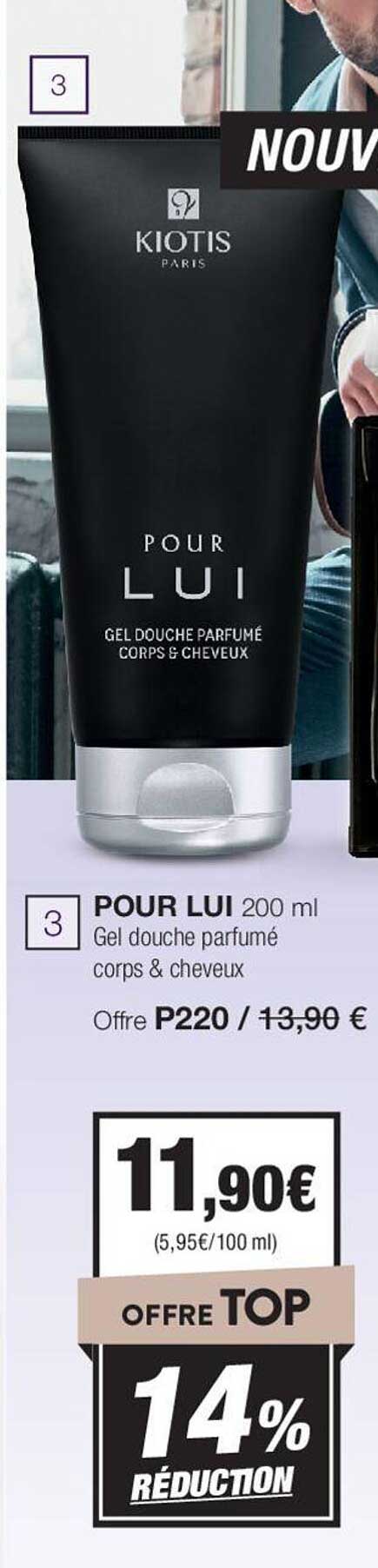 pour lui 200ml gel douche parfumé coprs & cheveux