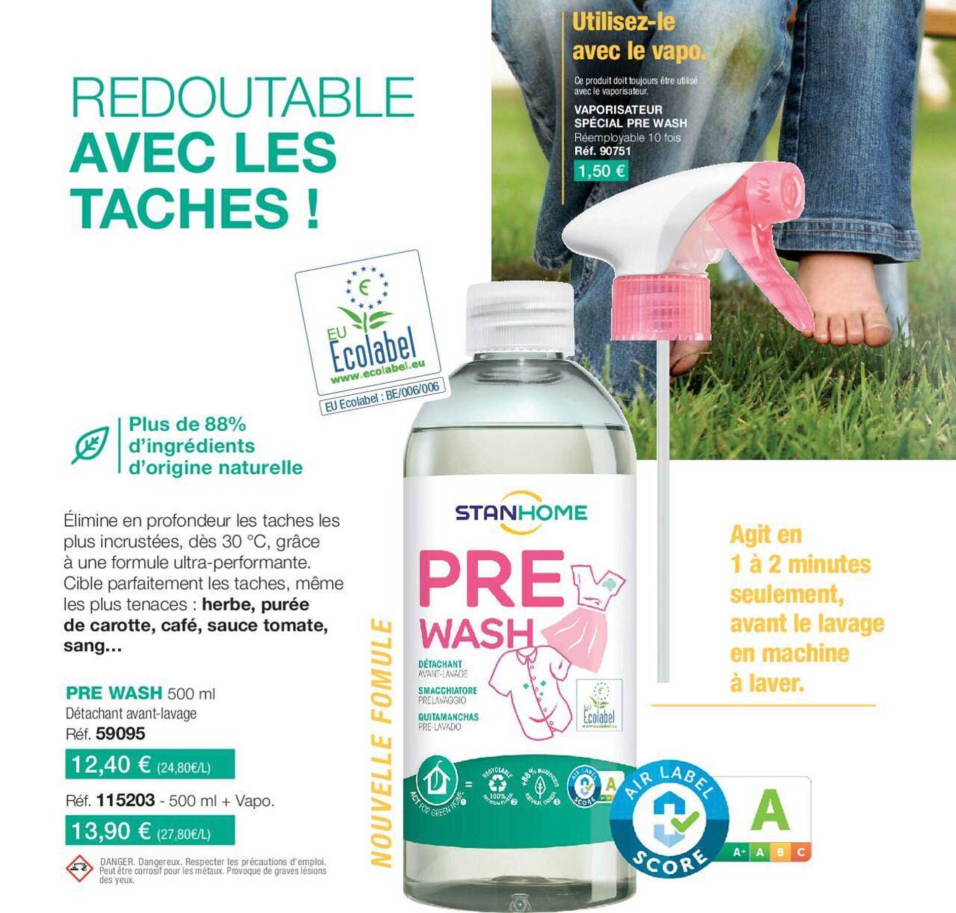 pre wash détachant avant lavage