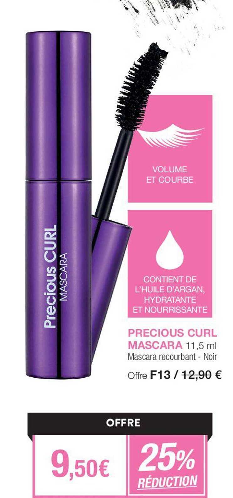 Precious Curl Mascara Mascara Recourbant Noir