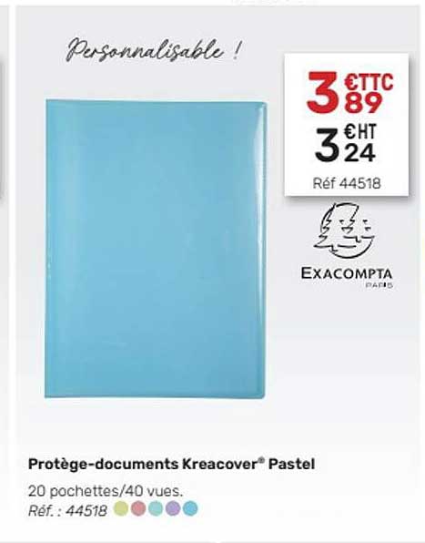 protège-documents keacover pastel exacompta