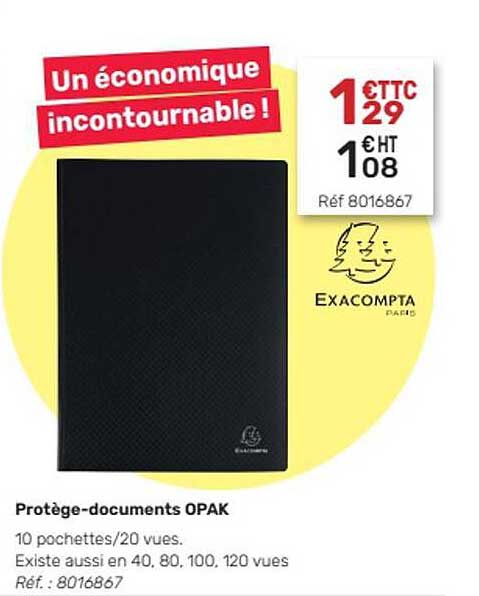protège-documents opak exacompta