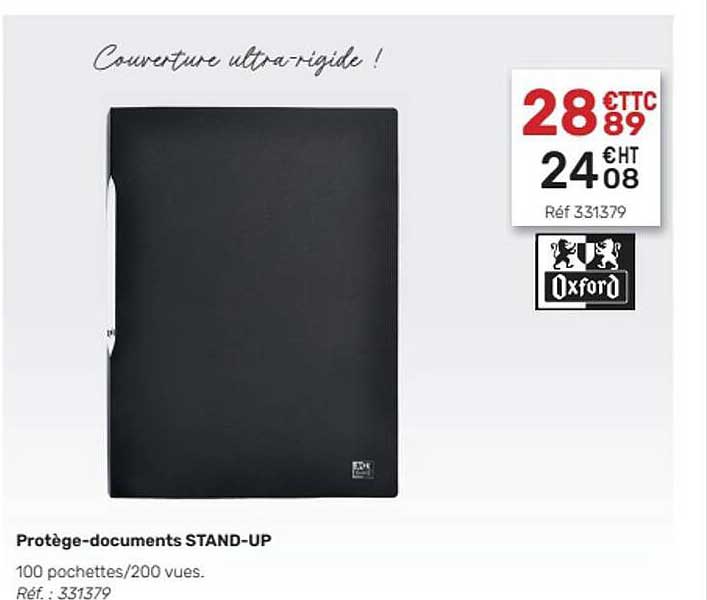 protège-documents stand-up oxford