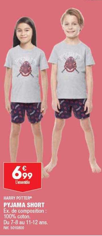 pyjama short harry potter