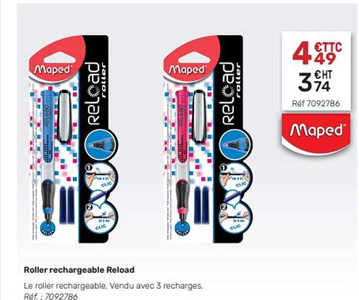 roller rechargeable reload maped