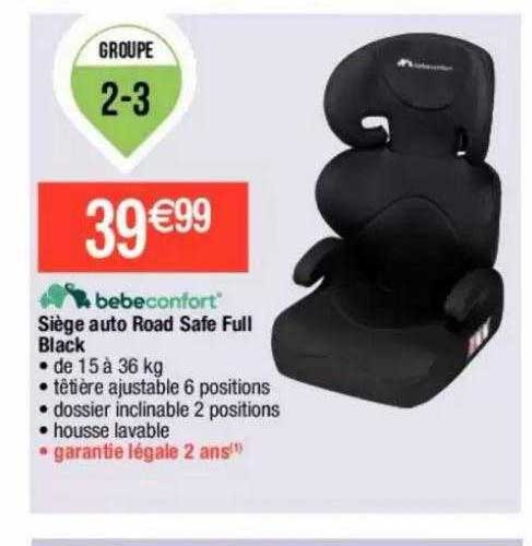 siège auto road safe full black bébé confort
